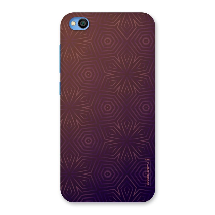 Lavish Purple Pattern Back Case for Redmi Go