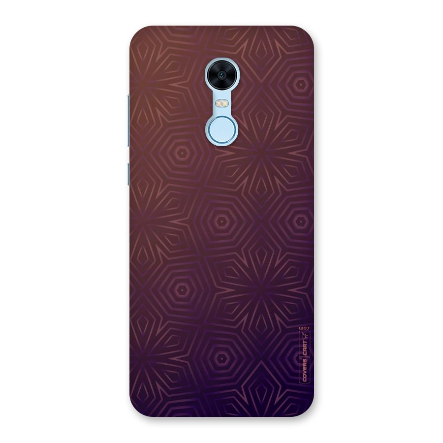 Lavish Purple Pattern Back Case for Redmi Note 5