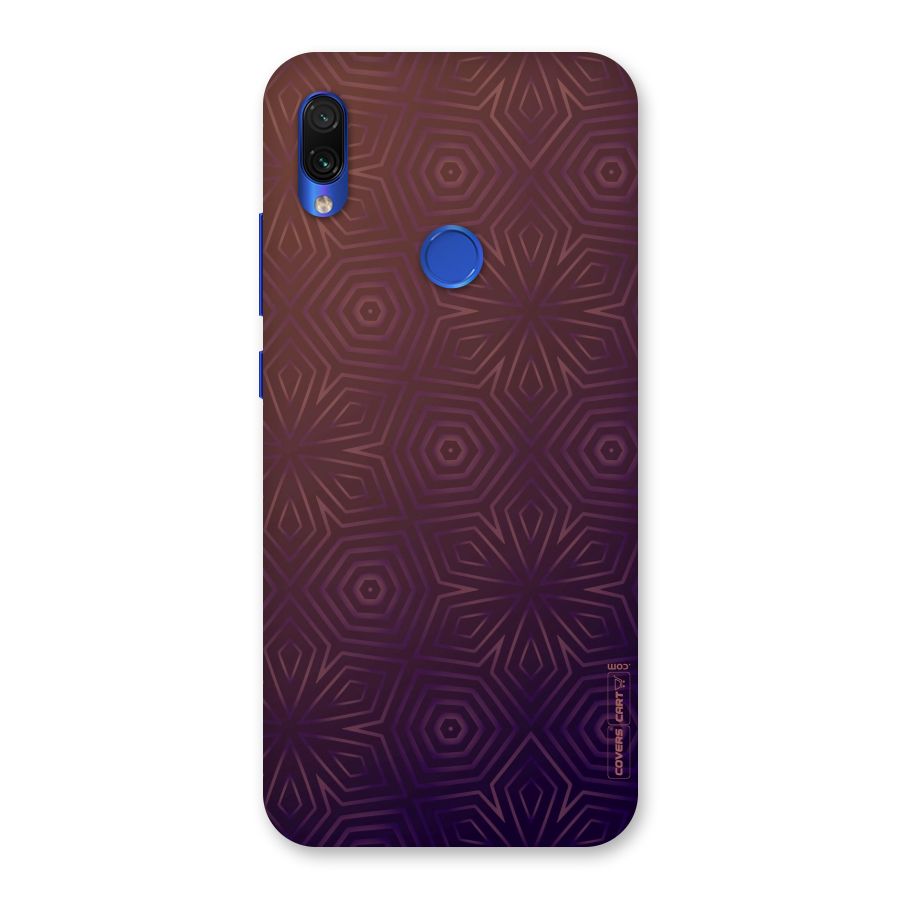 Lavish Purple Pattern Back Case for Redmi Note 7S