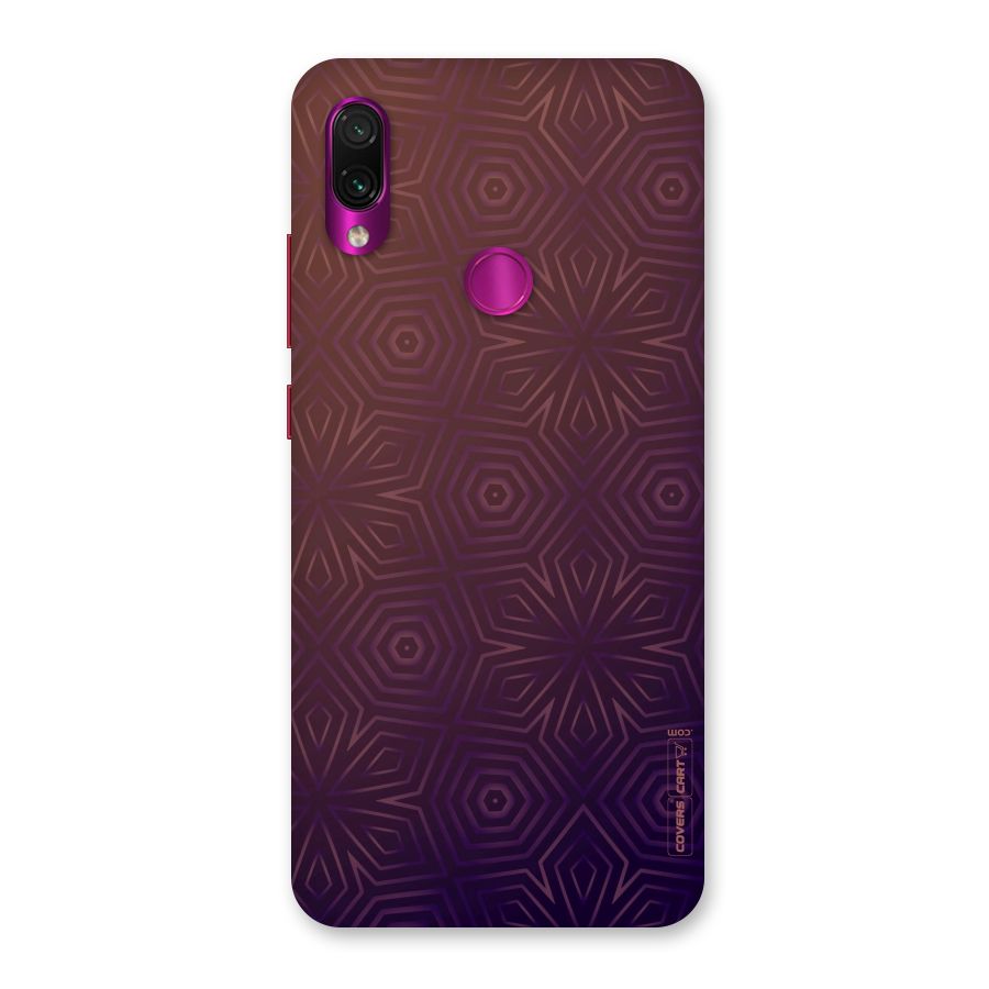 Lavish Purple Pattern Back Case for Redmi Note 7 Pro