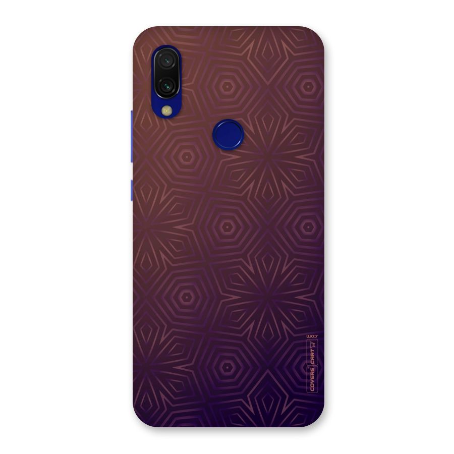 Lavish Purple Pattern Back Case for Redmi Y3