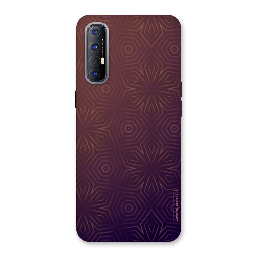 Lavish Purple Pattern Back Case for Reno3 Pro