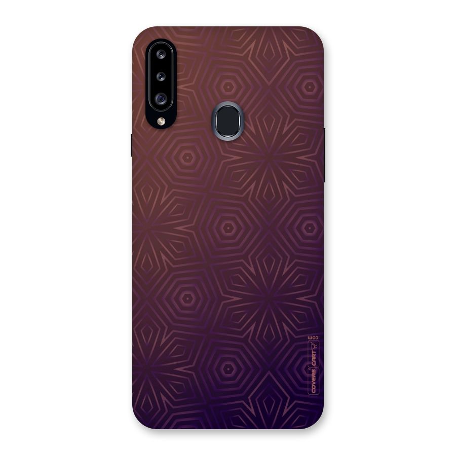 Lavish Purple Pattern Back Case for Samsung Galaxy A20s
