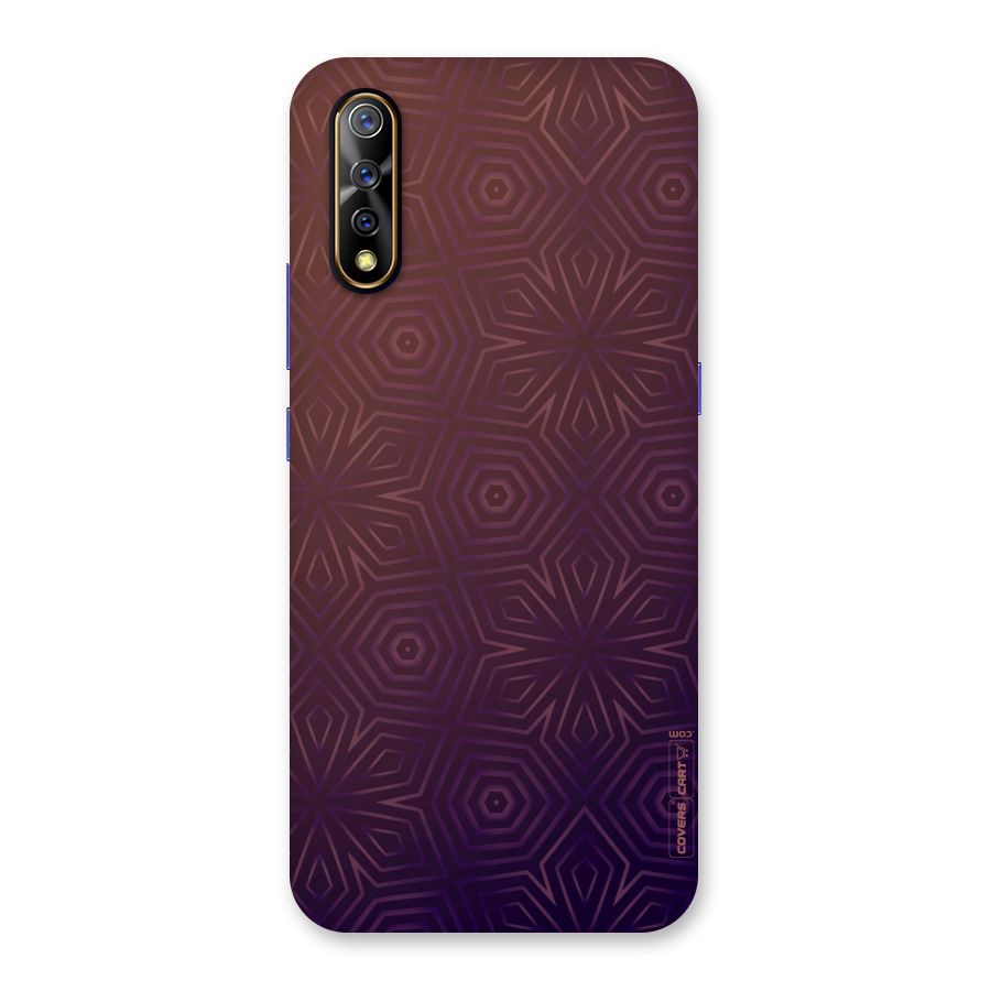 Lavish Purple Pattern Back Case for Vivo S1