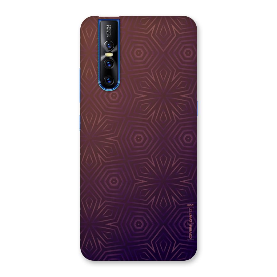 Lavish Purple Pattern Back Case for Vivo V15 Pro