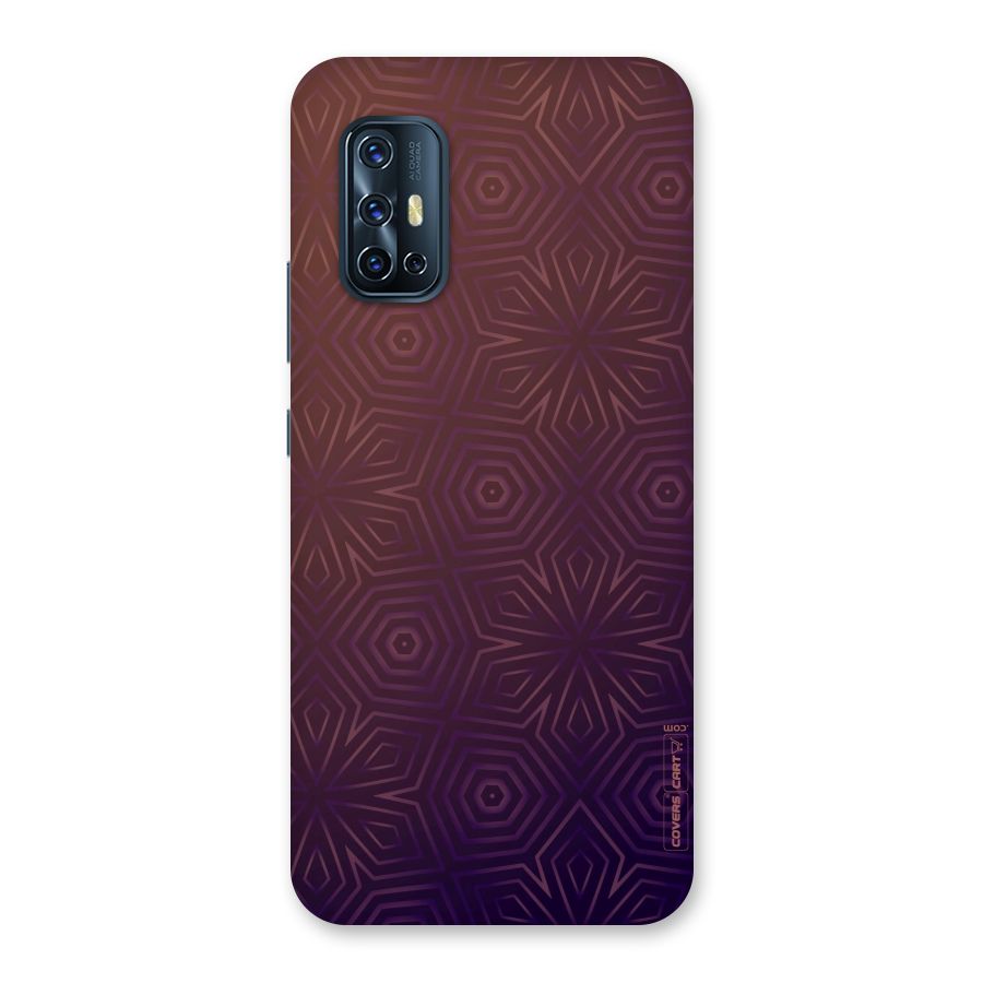 Lavish Purple Pattern Back Case for Vivo V17