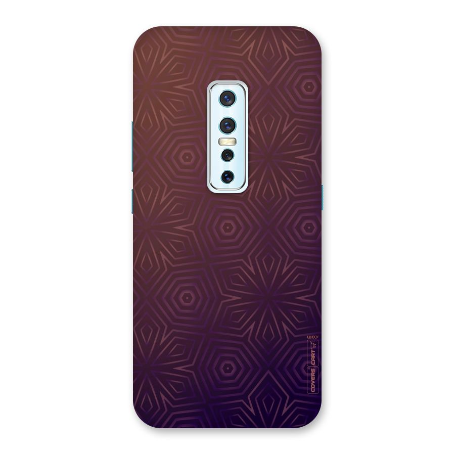 Lavish Purple Pattern Back Case for Vivo V17 Pro