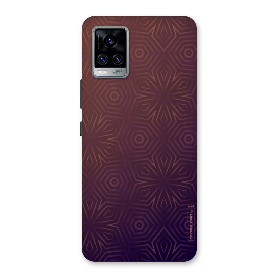 Lavish Purple Pattern Back Case for Vivo V20 Pro
