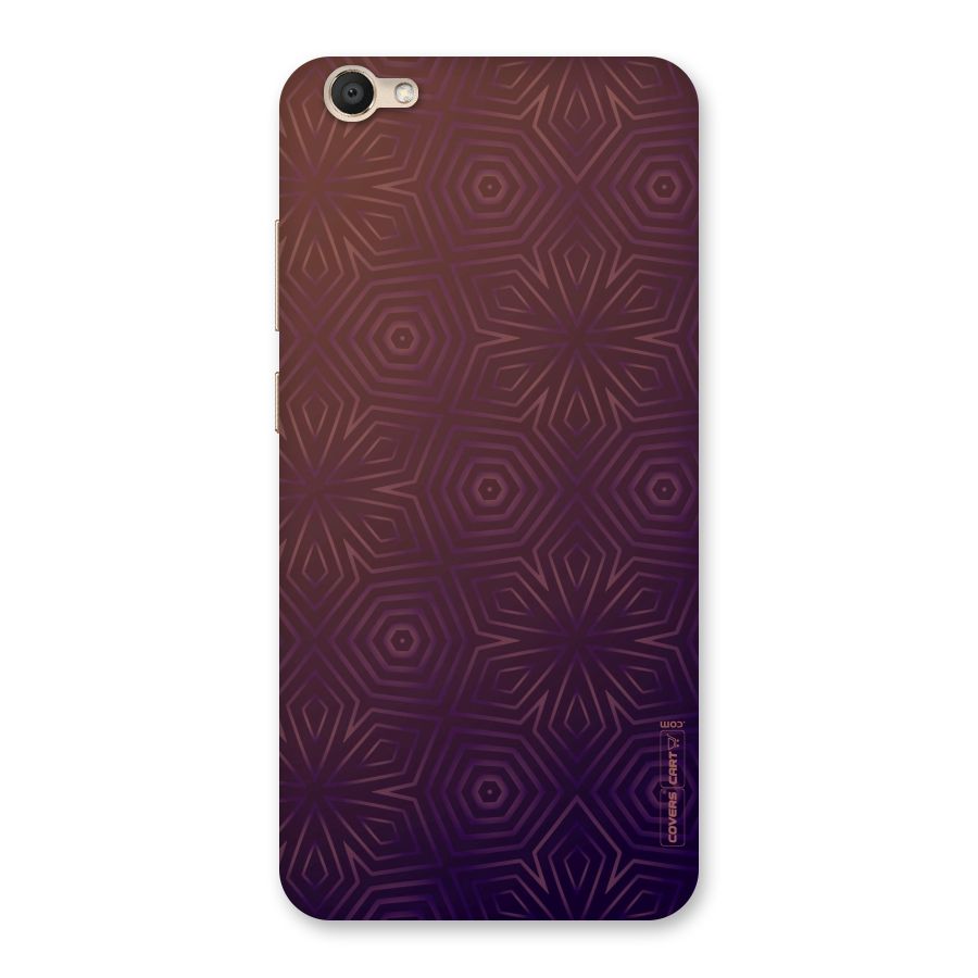 Lavish Purple Pattern Back Case for Vivo V5
