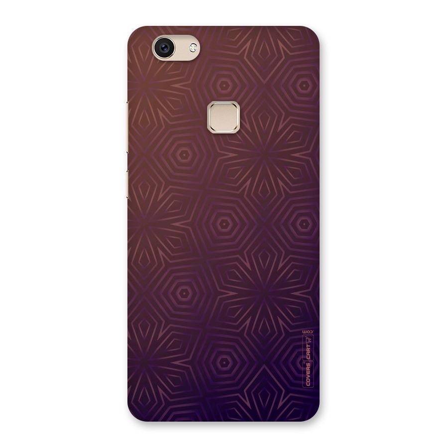 Lavish Purple Pattern Back Case for Vivo V7