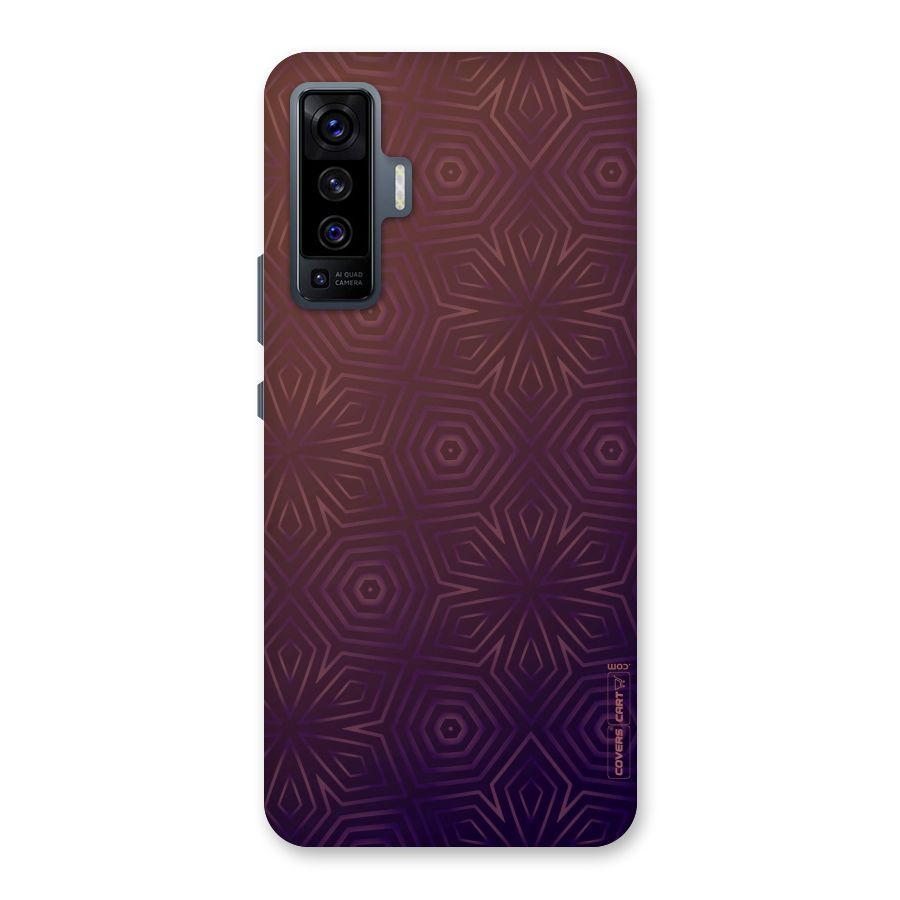Lavish Purple Pattern Back Case for Vivo X50