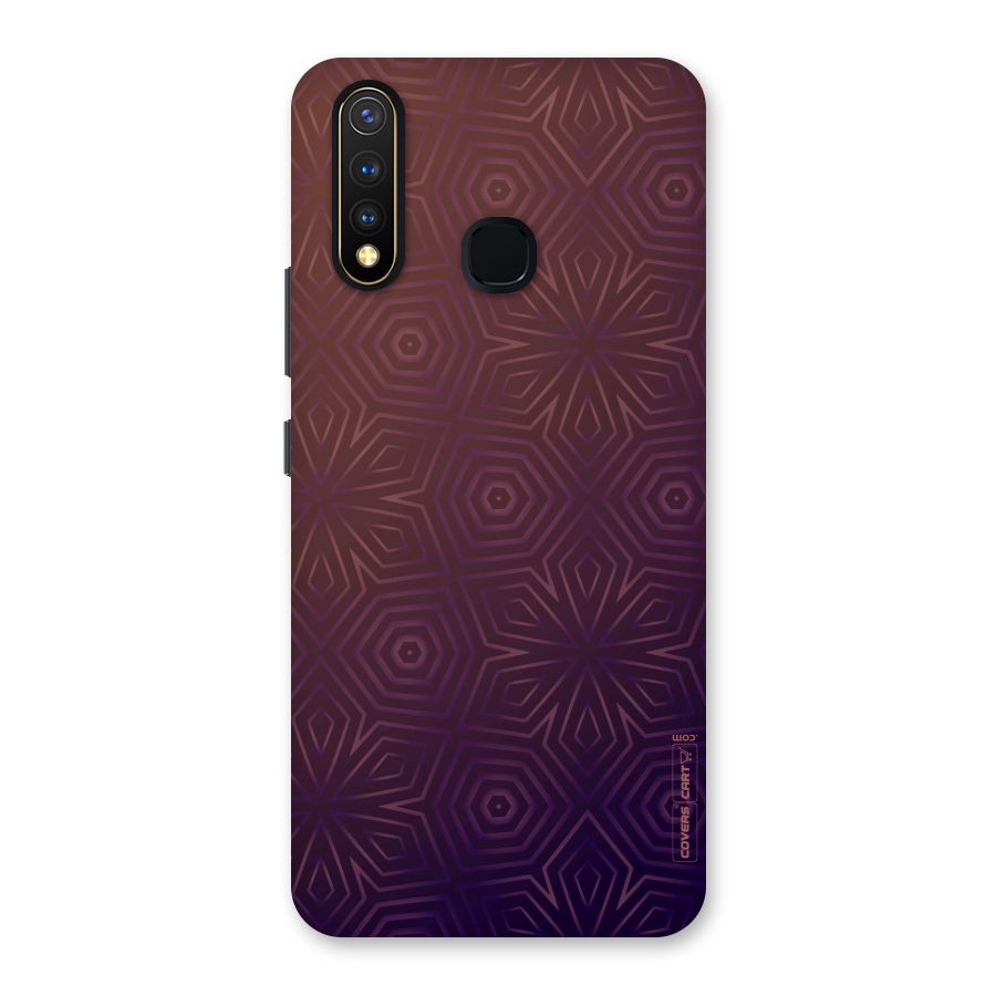 Lavish Purple Pattern Back Case for Vivo Y19