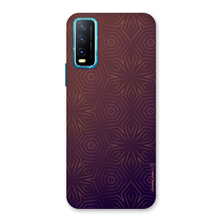 Lavish Purple Pattern Back Case for Vivo Y20G