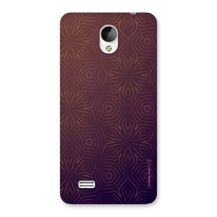 Lavish Purple Pattern Back Case for Vivo Y21