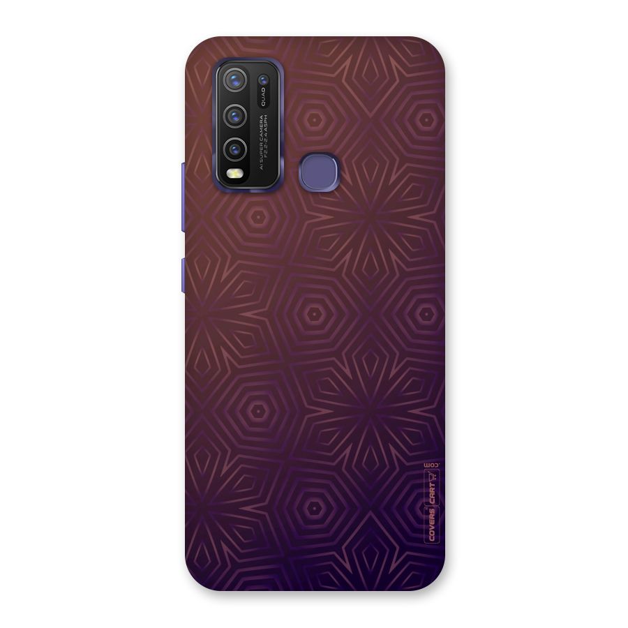 Lavish Purple Pattern Back Case for Vivo Y30