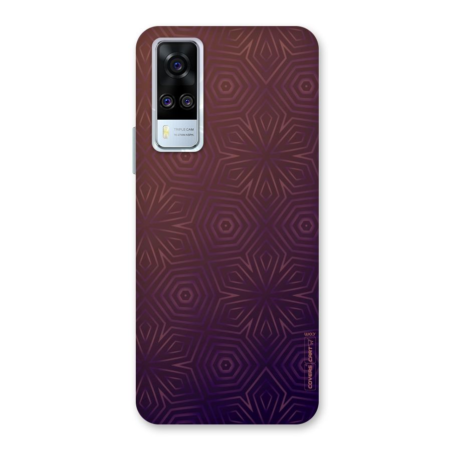 Lavish Purple Pattern Back Case for Vivo Y31
