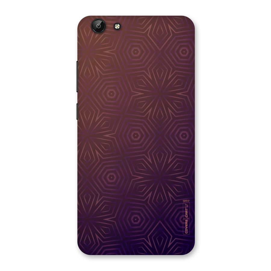Lavish Purple Pattern Back Case for Vivo Y69