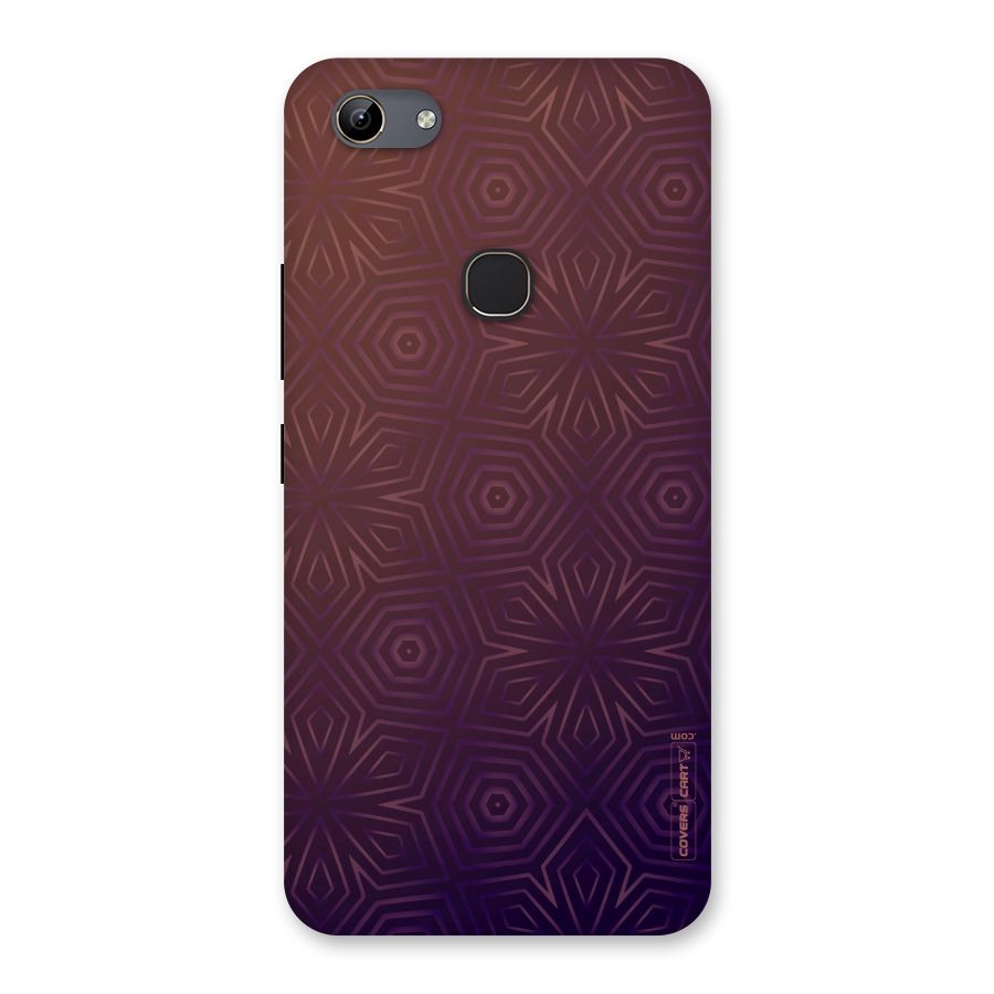 Lavish Purple Pattern Back Case for Vivo Y81