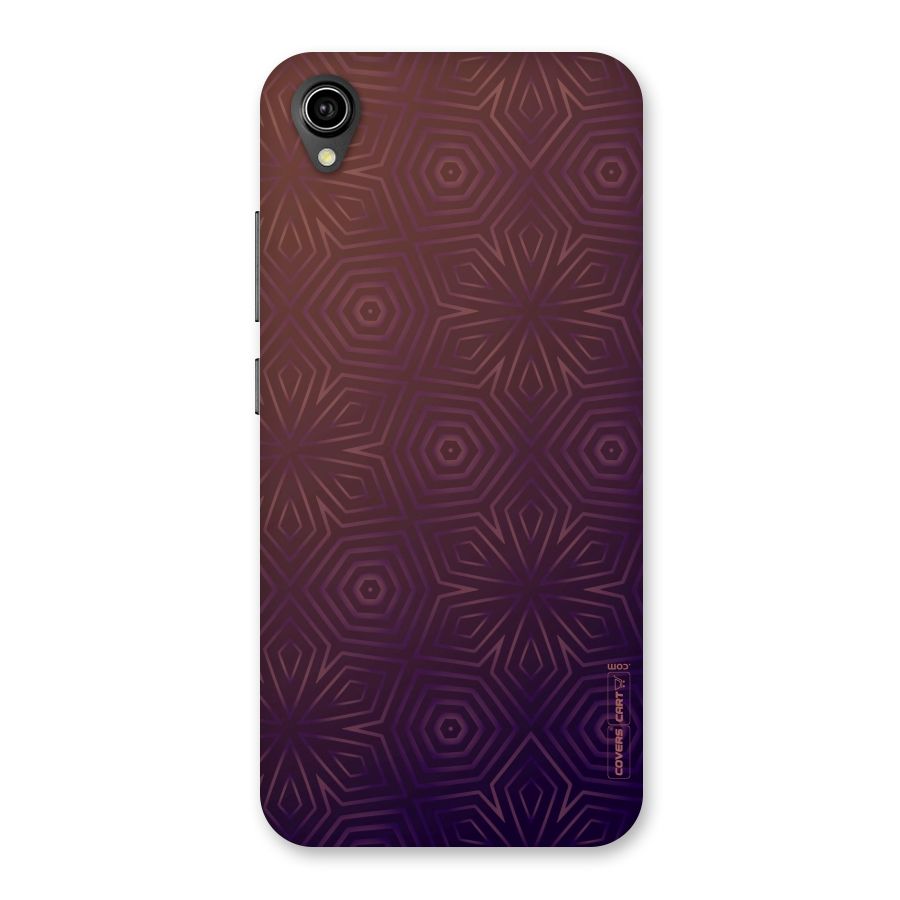 Lavish Purple Pattern Back Case for Vivo Y90