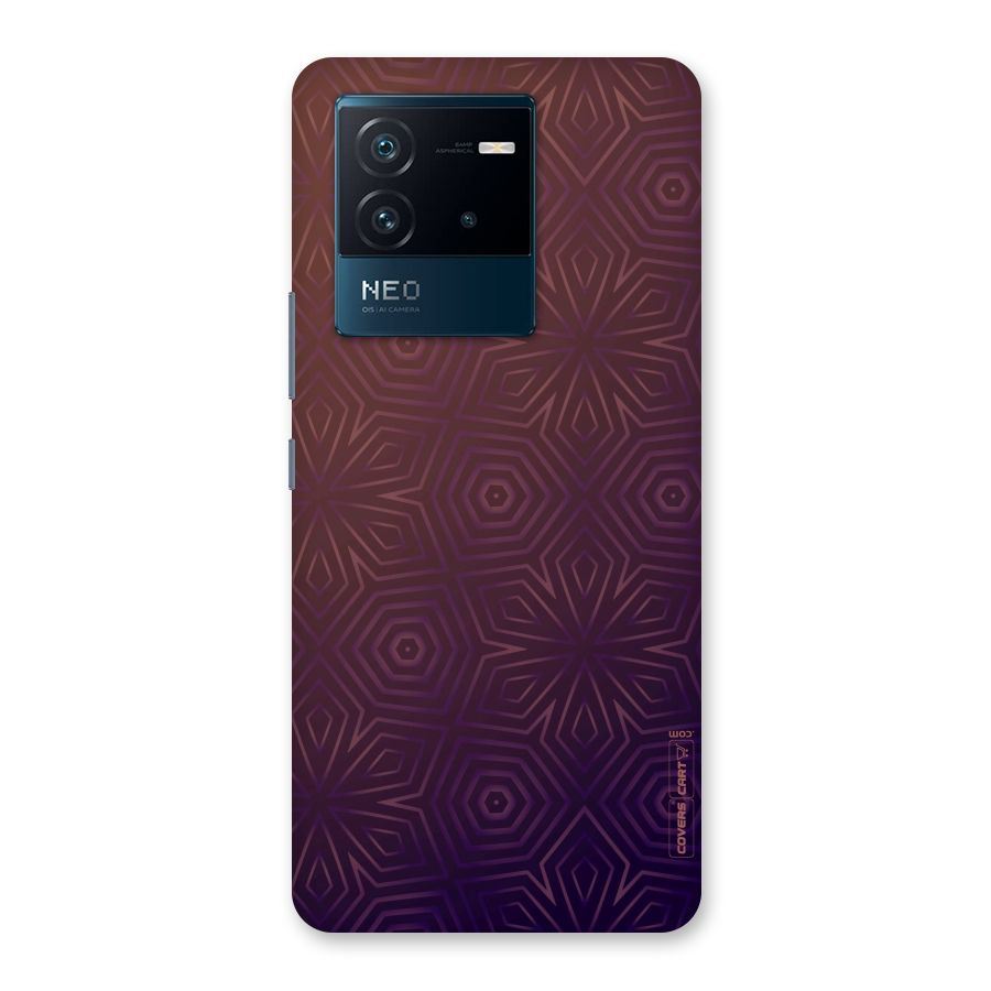 Lavish Purple Pattern Back Case for Vivo iQOO Neo 6 5G