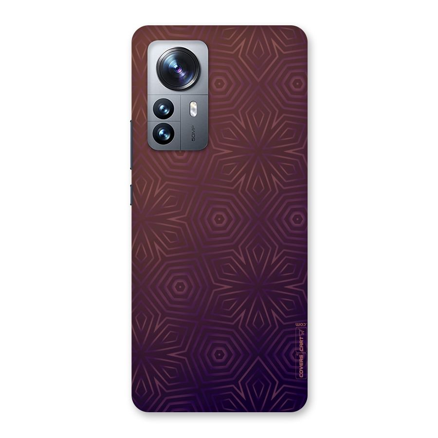 Lavish Purple Pattern Back Case for Xiaomi 12 Pro