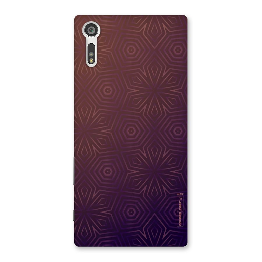 Lavish Purple Pattern Back Case for Xperia XZ