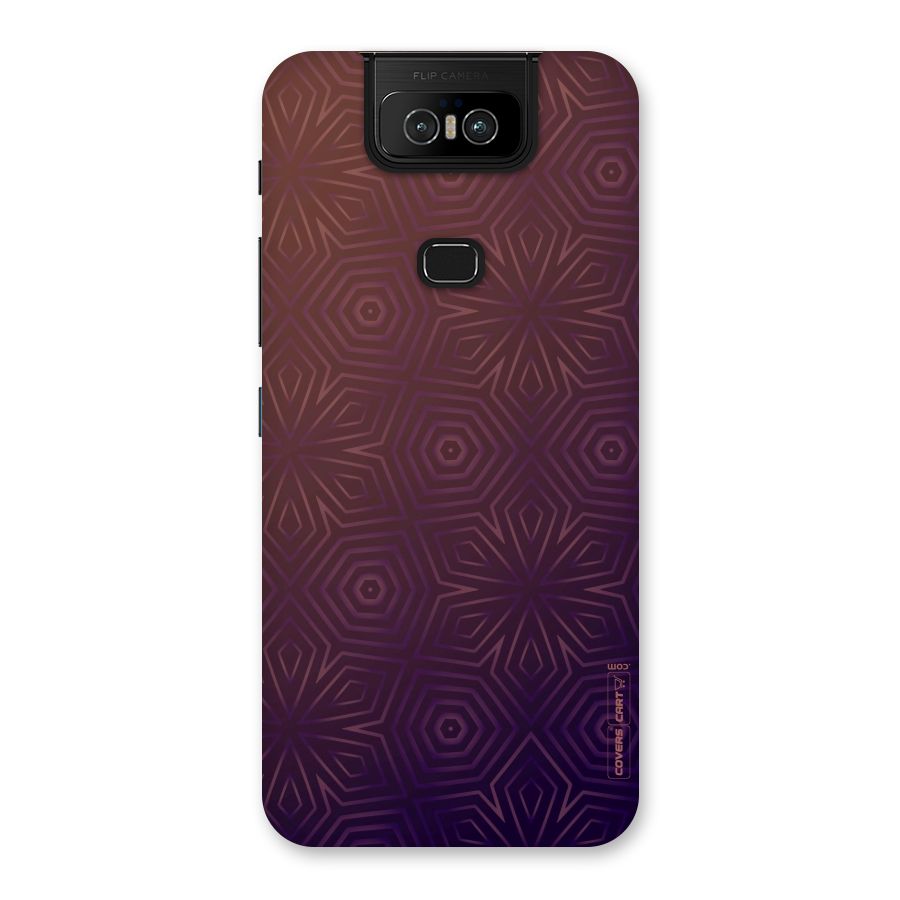 Lavish Purple Pattern Back Case for Zenfone 6z
