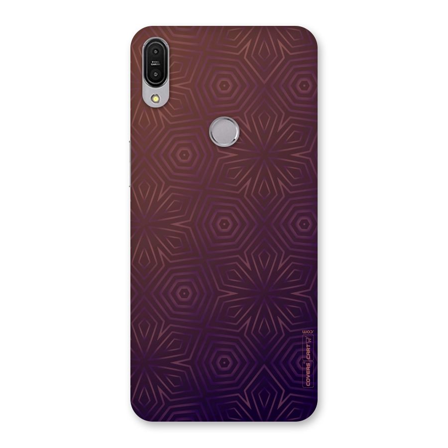 Lavish Purple Pattern Back Case for Zenfone Max Pro M1