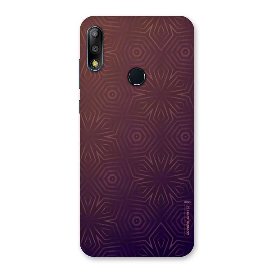 Lavish Purple Pattern Back Case for Zenfone Max Pro M2
