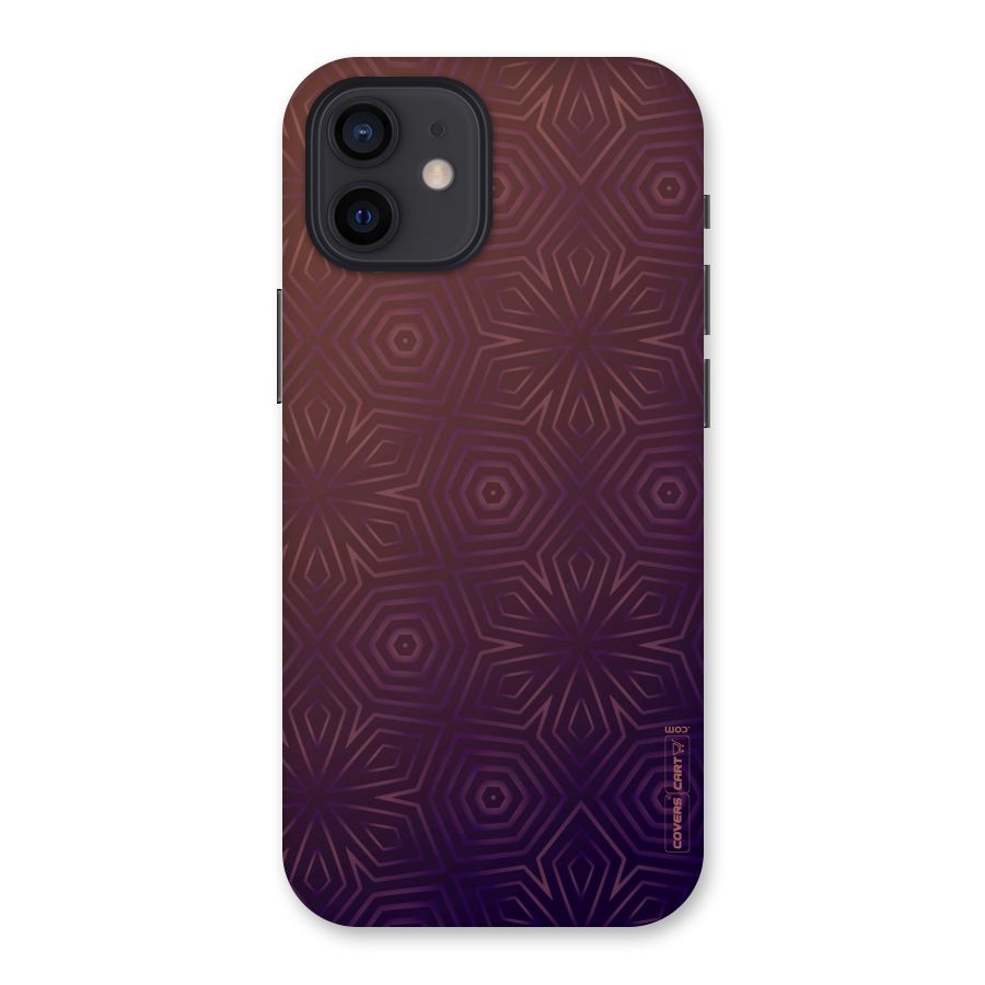Lavish Purple Pattern Back Case for iPhone 12