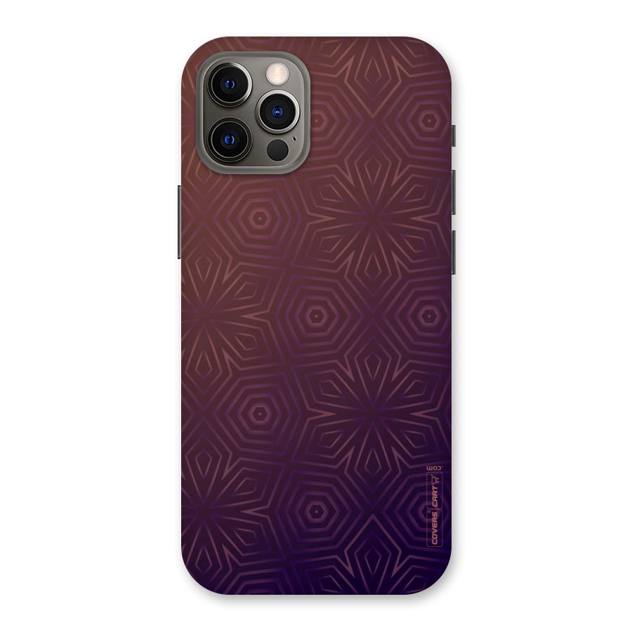 Lavish Purple Pattern Back Case for iPhone 12 Pro