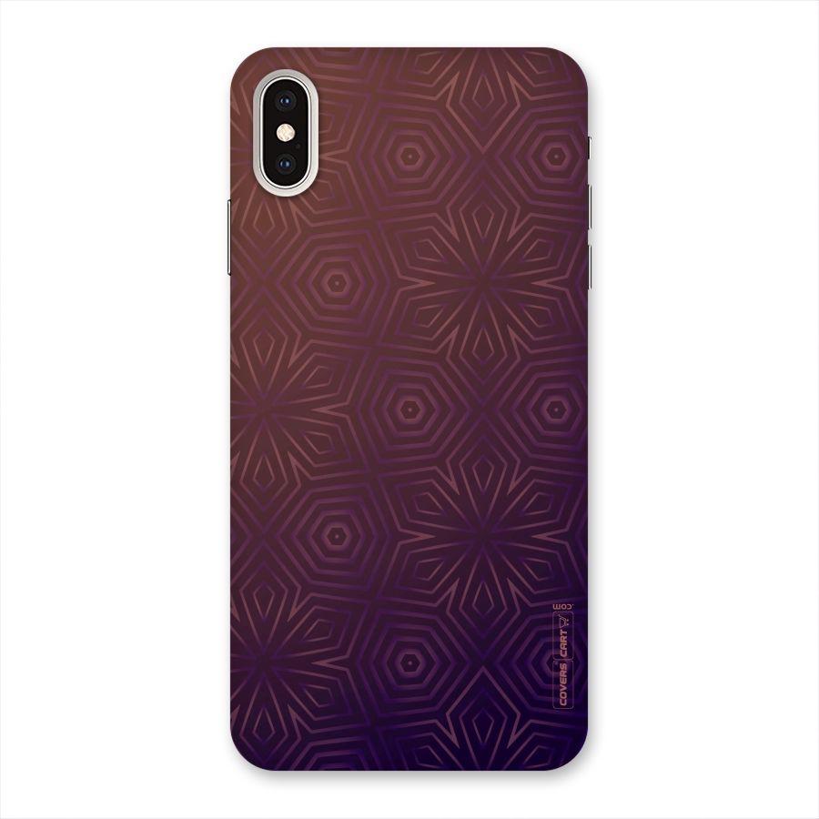 Lavish Purple Pattern Back Case for iPhone XS Max