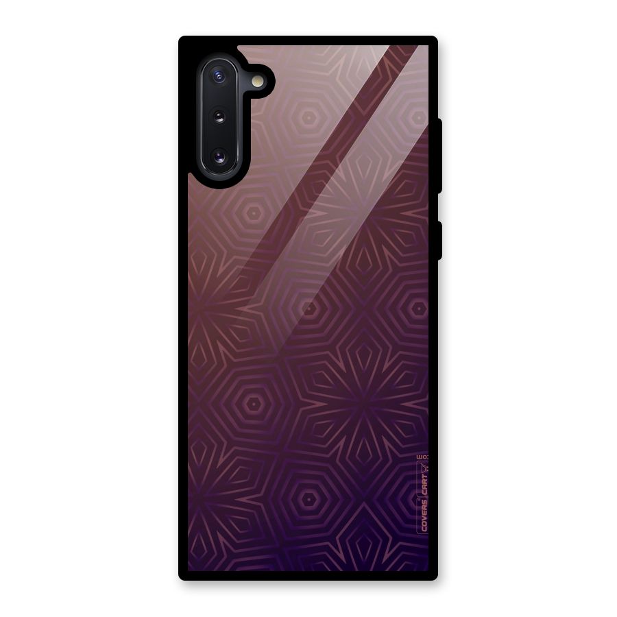 Lavish Purple Pattern Glass Back Case for Galaxy Note 10