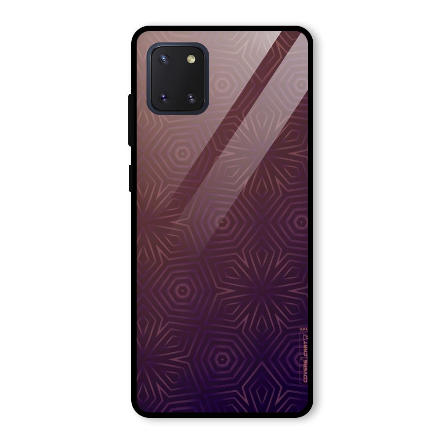 Lavish Purple Pattern Glass Back Case for Galaxy Note 10 Lite