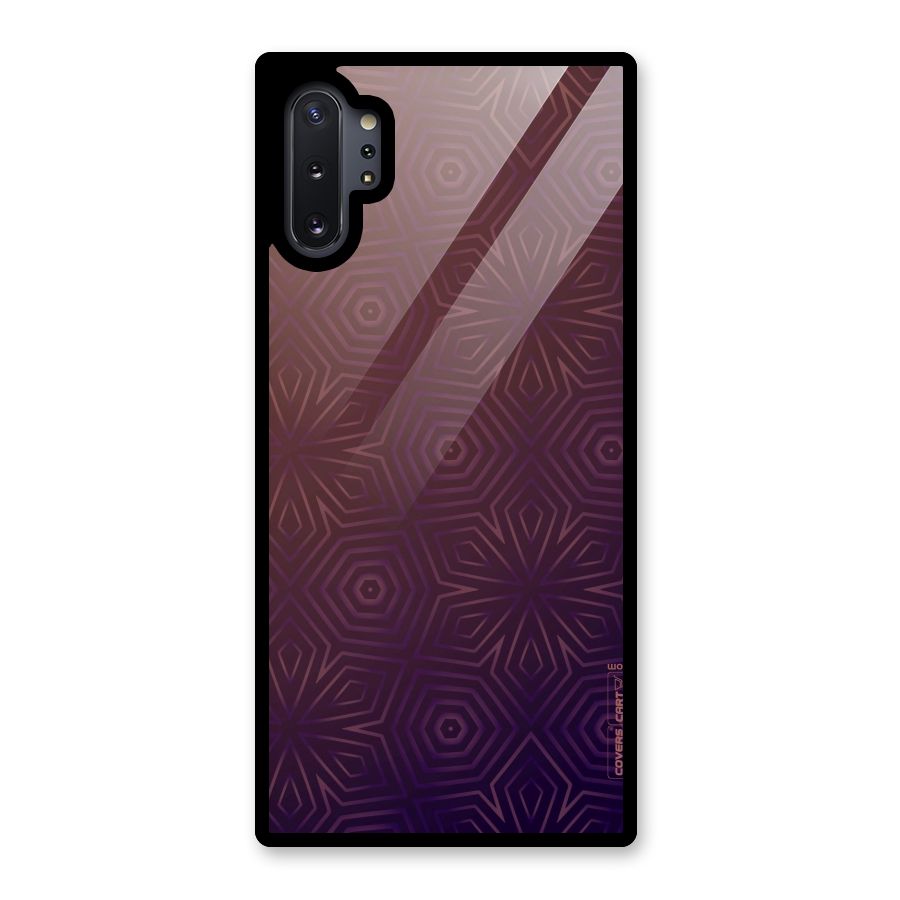 Lavish Purple Pattern Glass Back Case for Galaxy Note 10 Plus