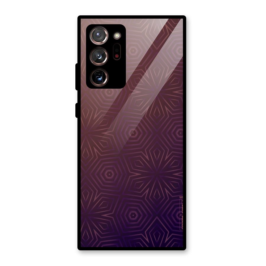 Lavish Purple Pattern Glass Back Case for Galaxy Note 20 Ultra