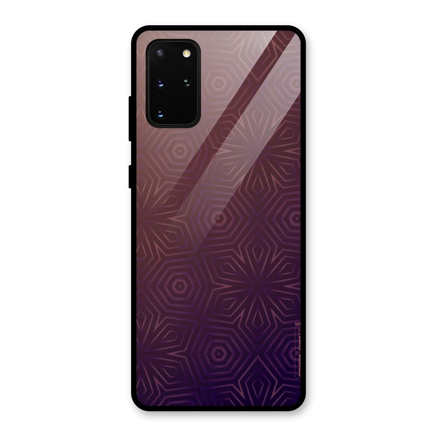 Lavish Purple Pattern Glass Back Case for Galaxy S20 Plus