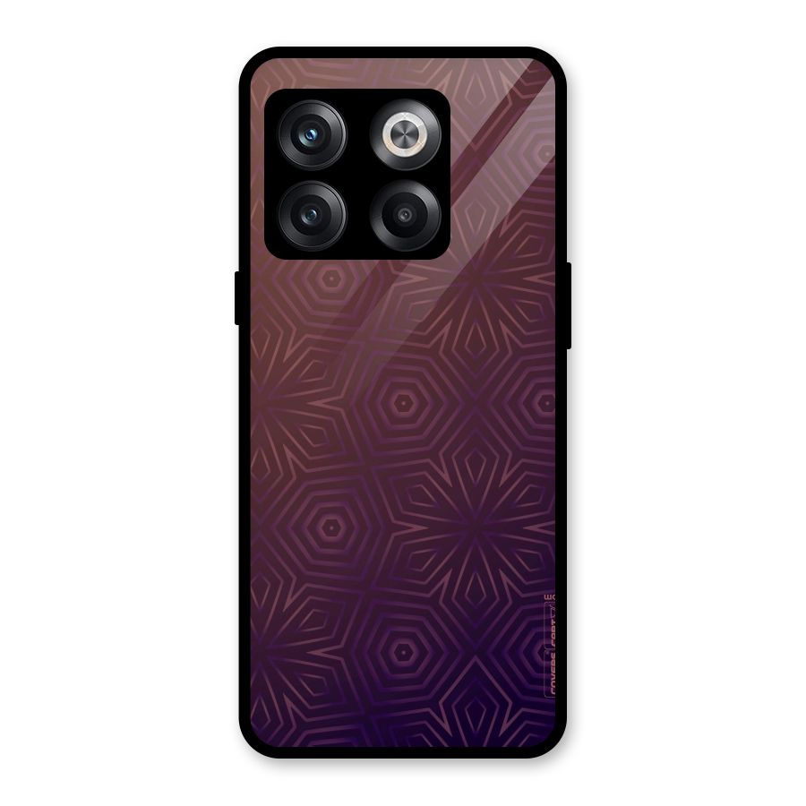 Lavish Purple Pattern Glass Back Case for OnePlus 10T