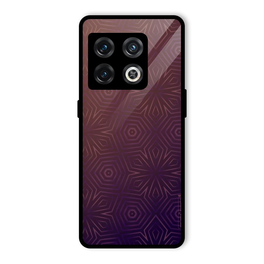 Lavish Purple Pattern Glass Back Case for OnePlus 10 Pro 5G