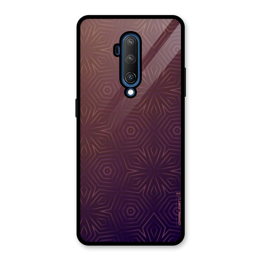 Lavish Purple Pattern Glass Back Case for OnePlus 7T Pro