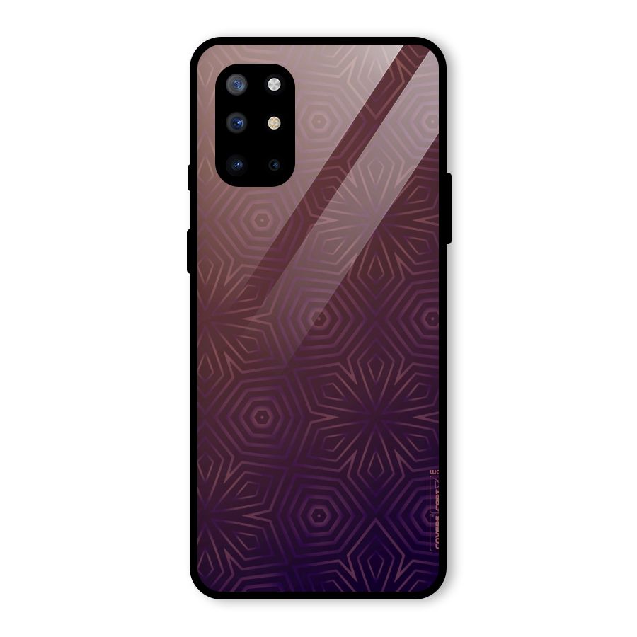 Lavish Purple Pattern Glass Back Case for OnePlus 8T