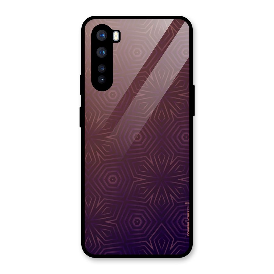 Lavish Purple Pattern Glass Back Case for OnePlus Nord