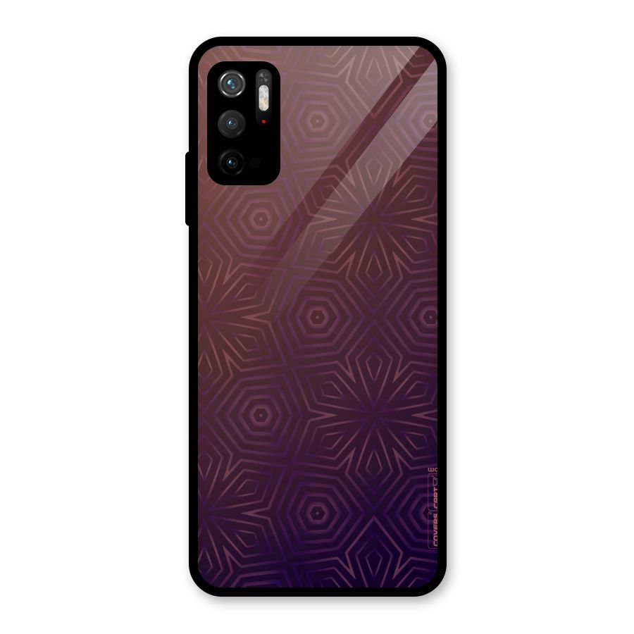 Lavish Purple Pattern Glass Back Case for Poco M3 Pro 5G