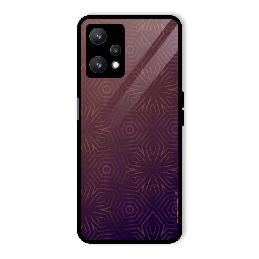 Lavish Purple Pattern Glass Back Case for Realme 9 Pro 5G