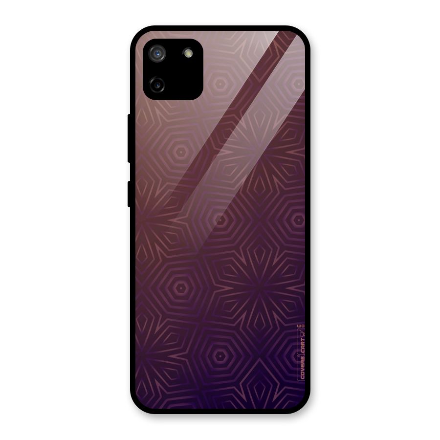 Lavish Purple Pattern Glass Back Case for Realme C11