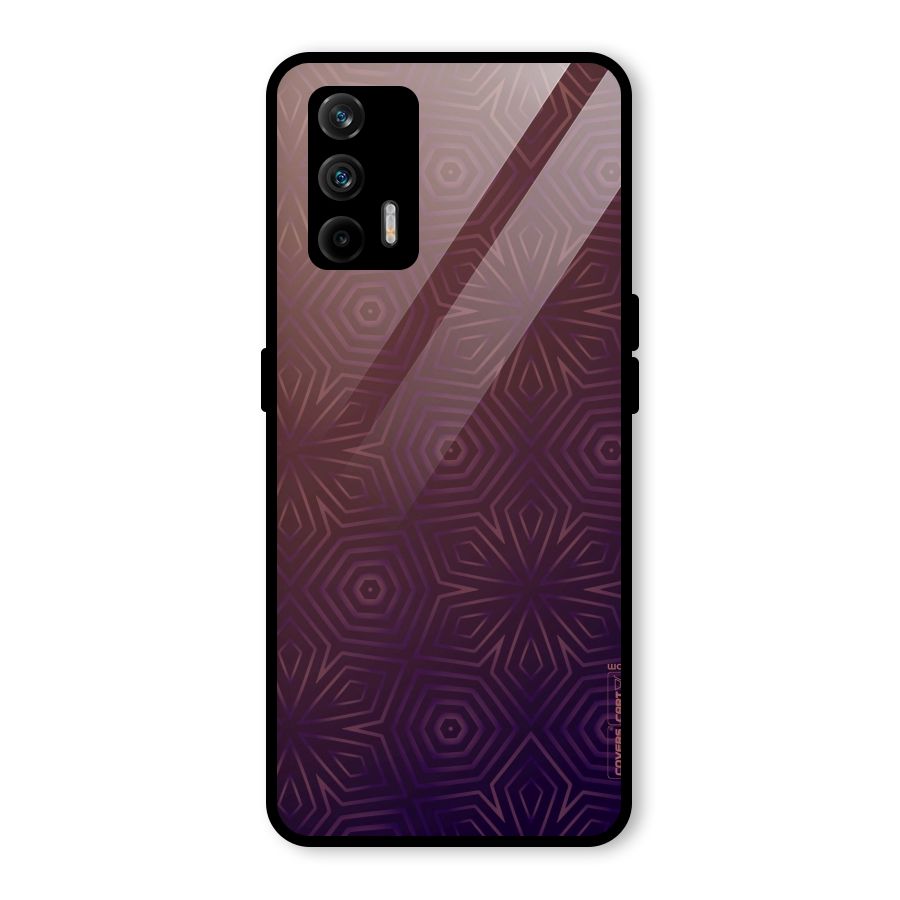 Lavish Purple Pattern Glass Back Case for Realme GT 5G