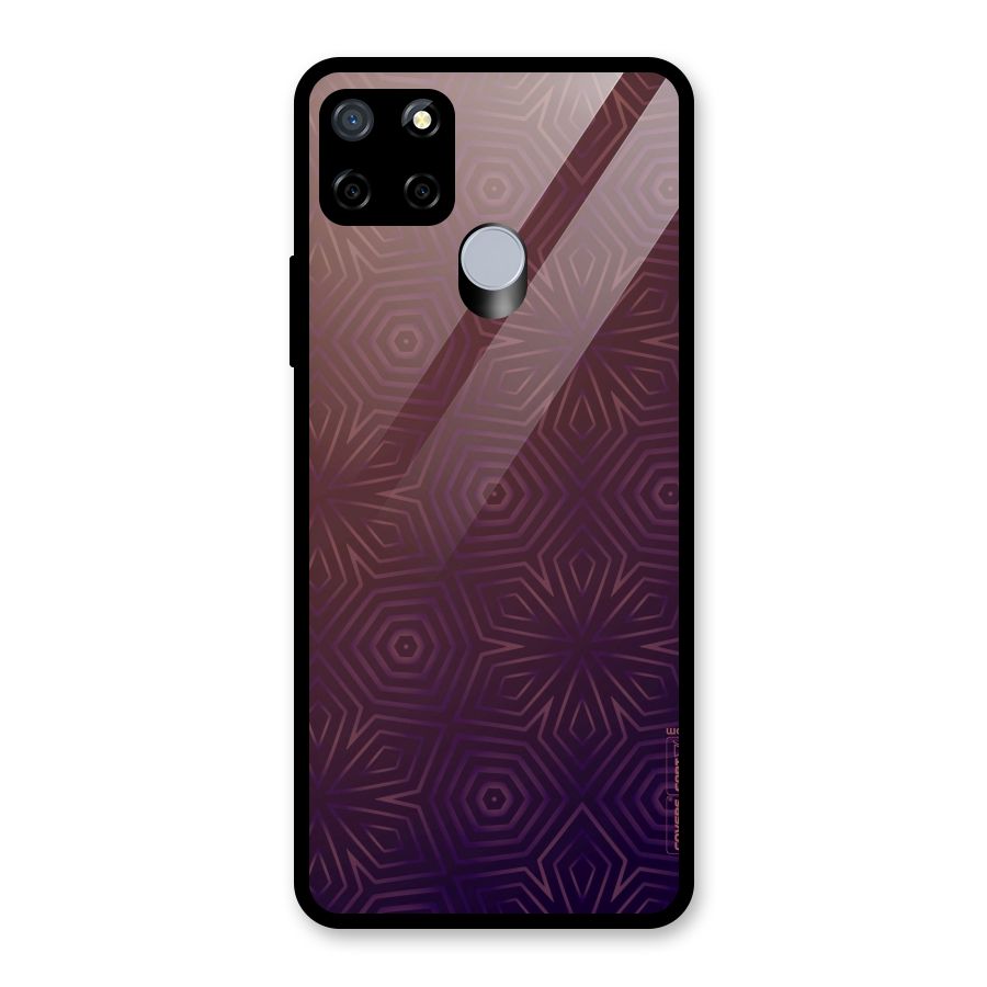 Lavish Purple Pattern Glass Back Case for Realme Narzo 20