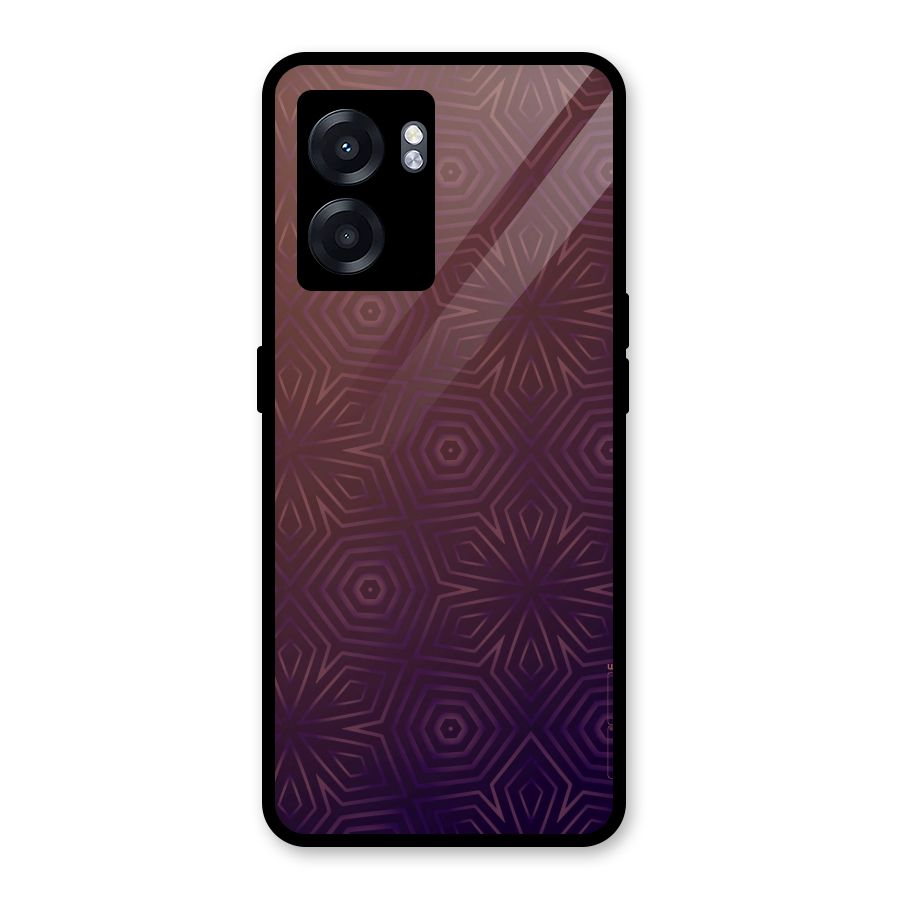 Lavish Purple Pattern Glass Back Case for Realme Narzo 50 5G