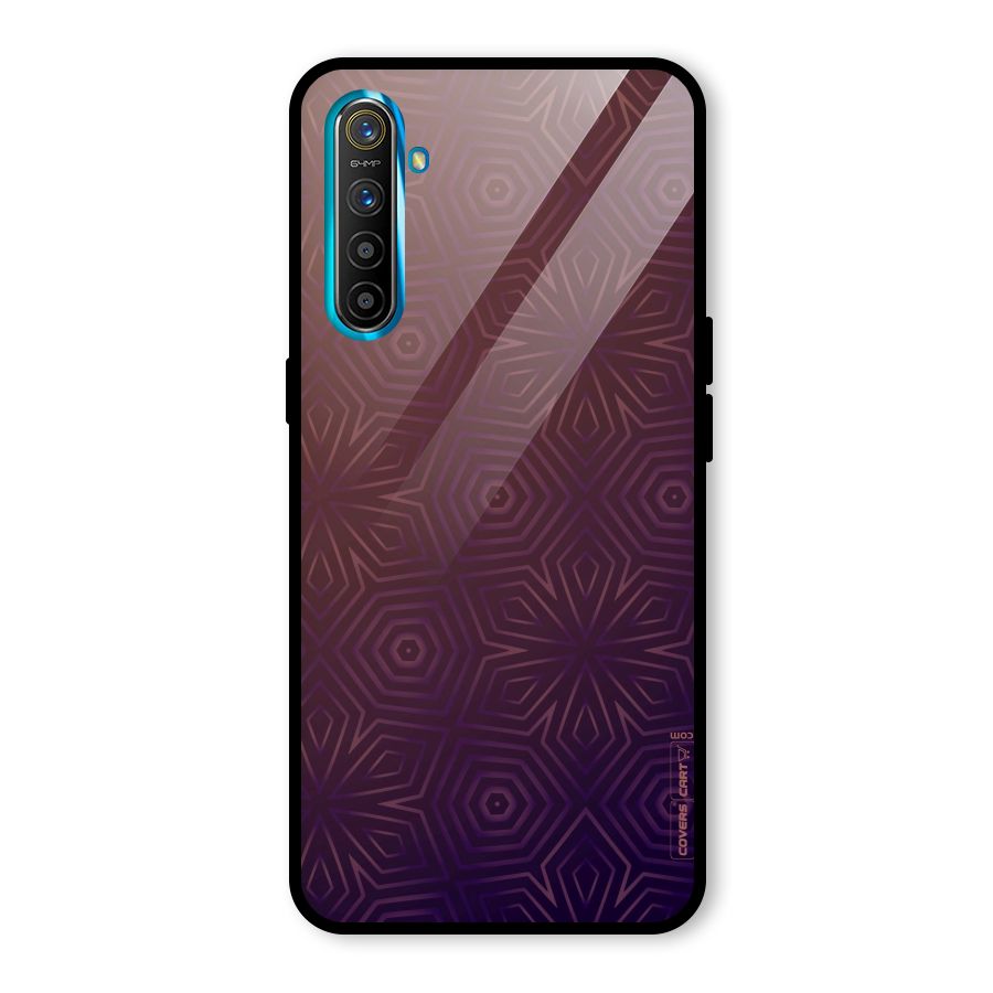 Lavish Purple Pattern Glass Back Case for Realme X2
