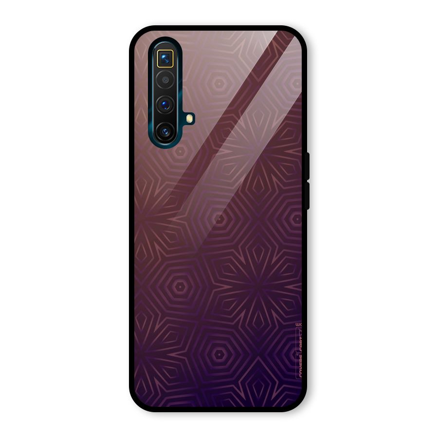 Lavish Purple Pattern Glass Back Case for Realme X3 SuperZoom